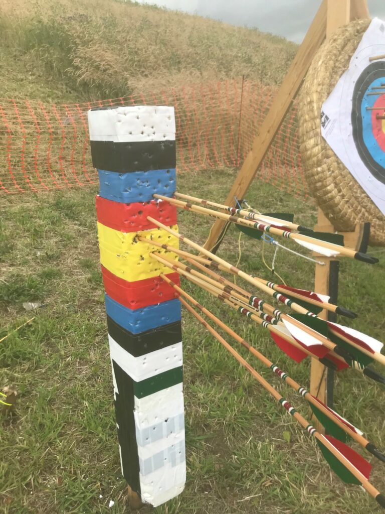 Neil Carter looses a dozen arrows